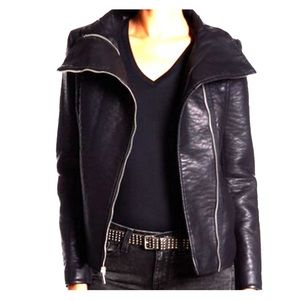 Moto leather Jacket Shepa
